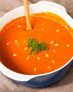 Roasted red pepper and orange relish Recipe
